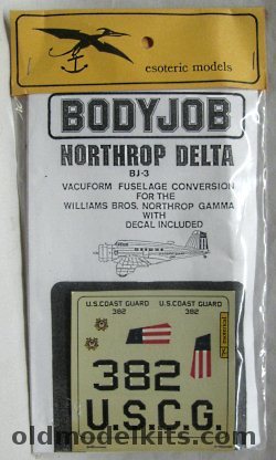 Esoteric 1/72 Northrop Delta (Gamma Conversion) BODYJOB - Bagged, BJ-3 plastic model kit